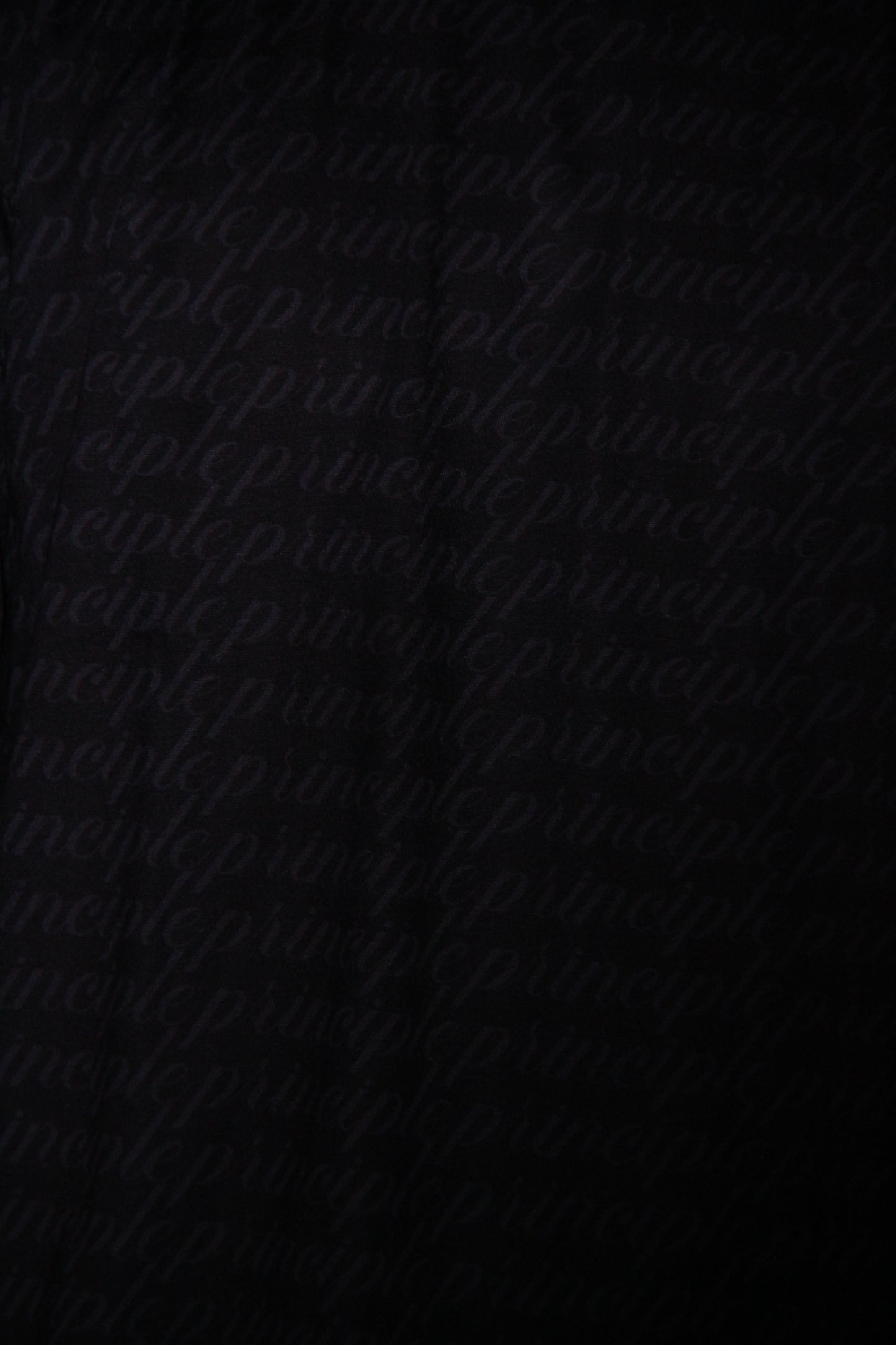 PRINCIPLE SCRIPT BLACKOUT SHIRT