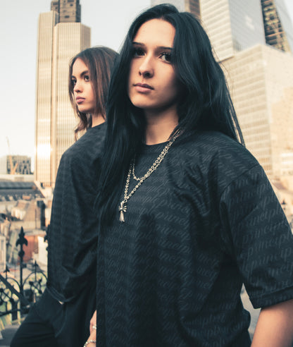 PRINCIPLE SCRIPT BLACKOUT SHIRT